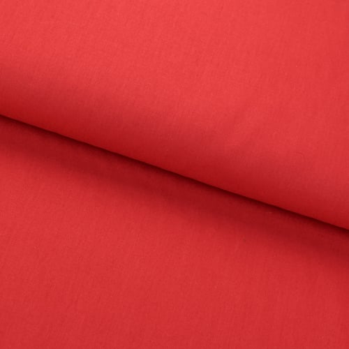 Tecido Tricoline Fio Tinto Liso 0,50x1,50m - 0004 Vermelho