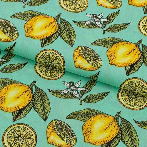 tecido-tricoline-limao-floral-verde-agua-rima_