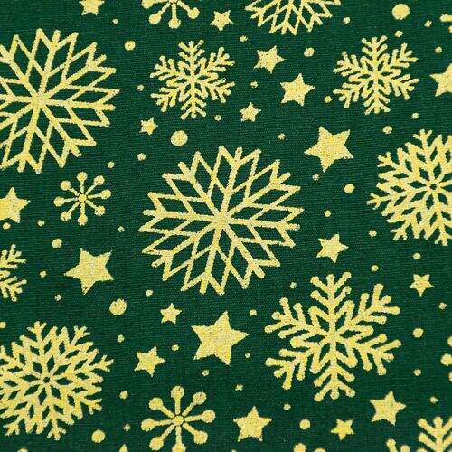 tecido-tricoline-natal-flocos-neve-verde-ouro-