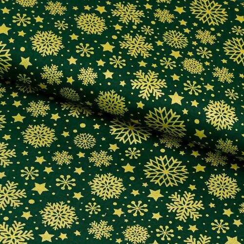 tecido-tricoline-natal-flocos-neve-verde-ouro_