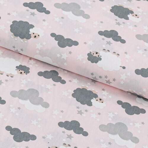 tecido-tricoline-ovelha-nuvem-rosa-