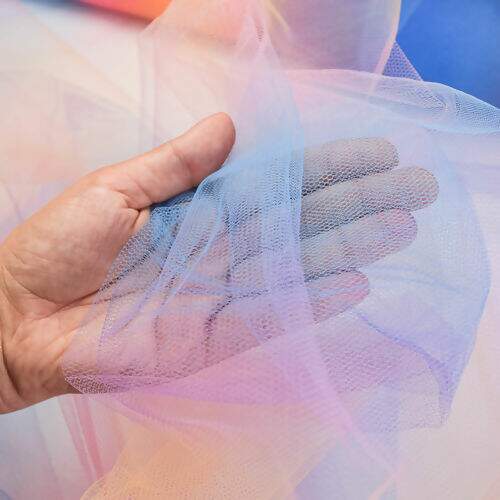 Tecido Tule Multicor Degradê Unicórnio - 1 Metro