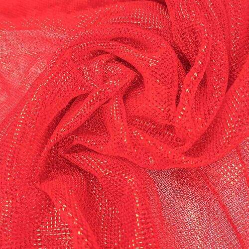 Tecido Tule Diamond 1,50m de Largura - 1 Metro Cor:145 Vermelho