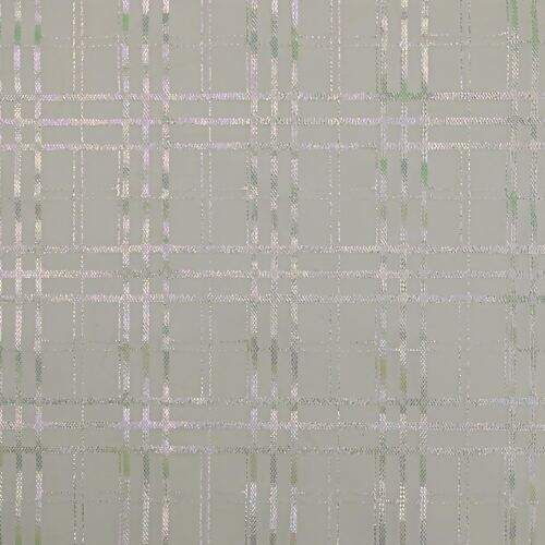 Tecido Tule Holográfico 1,46 mt de Largura Xadrez Palha - 1 Metro