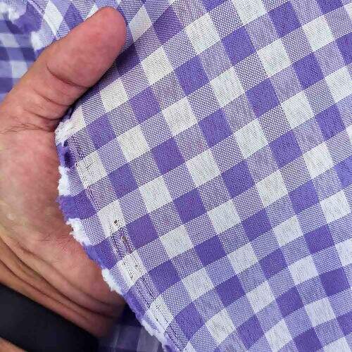 Tecido Xadrez 10mm 100% Poliéster - 1 Metro