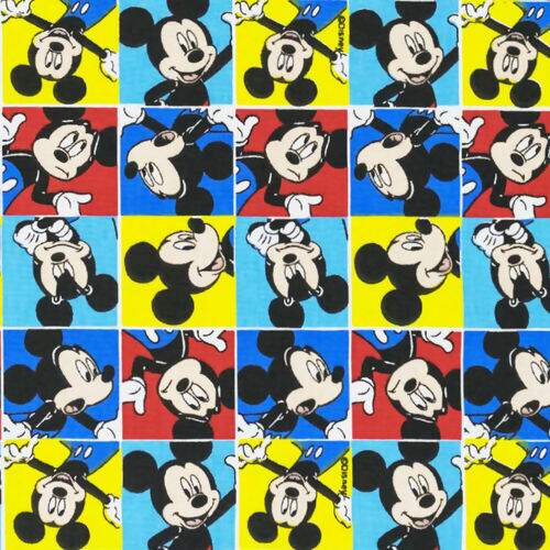 Tecido de Algodão Estampado (Meio Metro) - Coleção Disney Mickey Quadrinhos