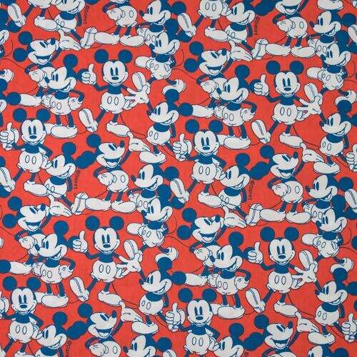Tecido de Algod o Estampado Meio Metro Cole o Disney Mickey