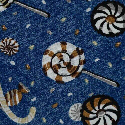 Tecido de Algodão Estampado (Meio Metro) - Pirulitos Jeans