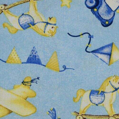 Tecido de Algodão Estampado (Meio Metro) - Toys Jeans