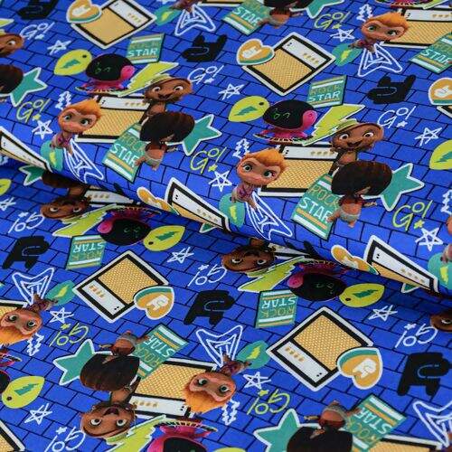 Tecido de Algodão Estampado (Meio Metro) - MBPR Rocky Wall