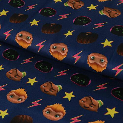 Tecido de Algodão Estampado (Meio Metro) - MBPR Rostinhos