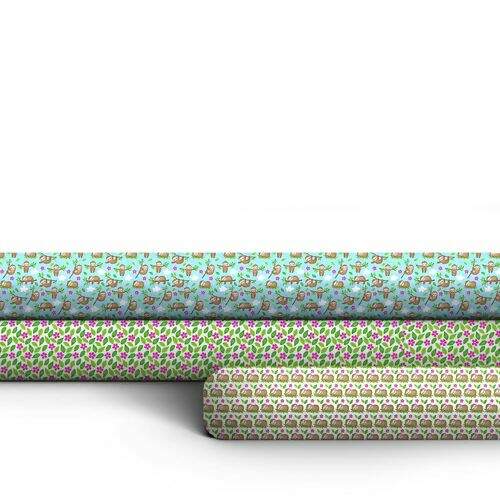 Tecido Tricoline Coleção Ai que Preguiça 0,50x1,50 mt