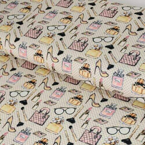 Tecido de Algodão Estampa Digital (Meio Metro) - Acessórios Femininos