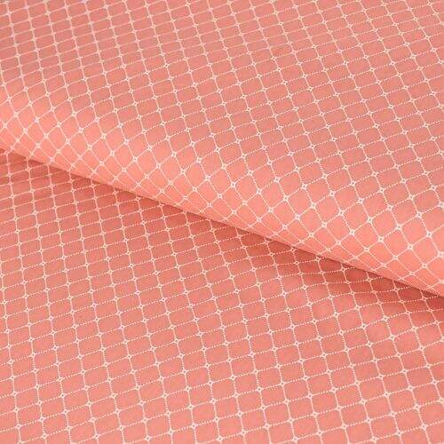 Tecido de Algodão Estampado (Meio Metro) - Básico Paris Coral