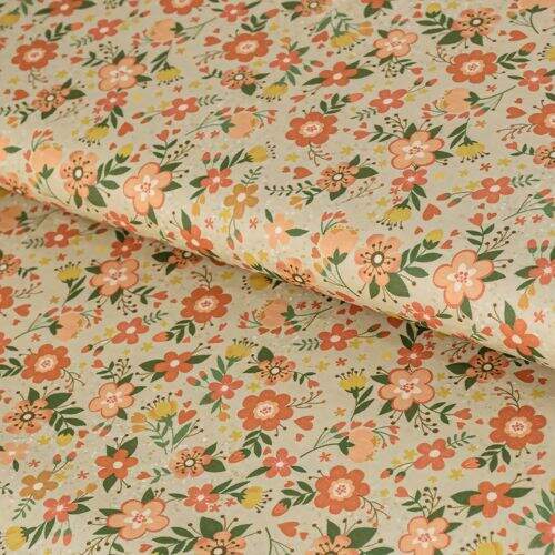 Tecido de Algodão Estampa Digital (Meio Metro) - Floral Viva La Vida Country