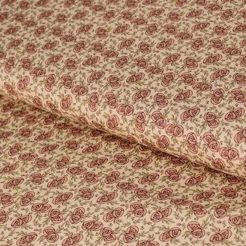 Tecido de Algodão Estampa Digital (Meio Metro) - Mini Flores Romance