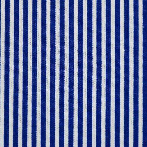 Tecido de Algodão Estampado (Meio Metro) - Listrado Marinho