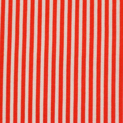 Tecido de Algodão Estampado (Meio Metro) - Listrado Vermelho