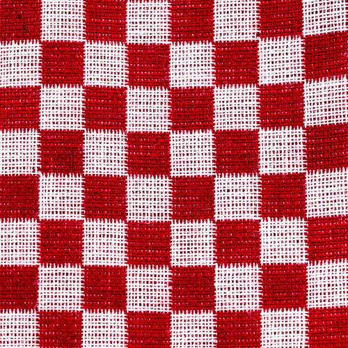 Tecido Xadrez para Bordar Döhler 1,40m Largura - 1 Metro Cor:0001 - Vermelho