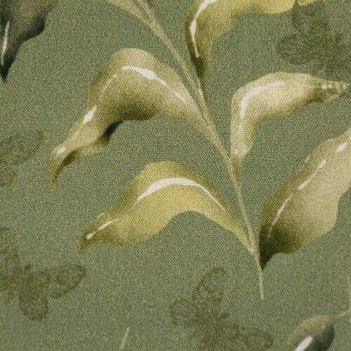 Tecido de Algodão Estampa Digital (Meio Metro) - Folhagens Verde Farfalle