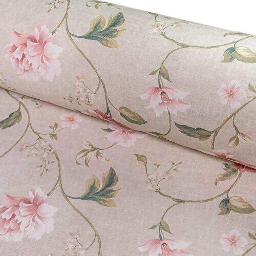 Tecido de Decoração Havana Estampa Digital com Proteção (Meio Metro) - 5653D Floral Cru