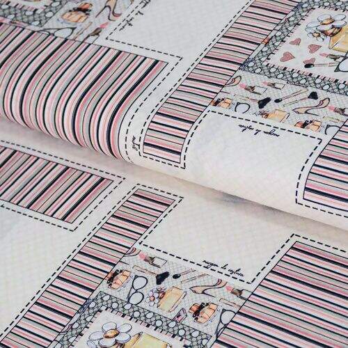 Tecido de Algodão Estampa Digital (Meio Metro) - Painel Necessarie Perfumes