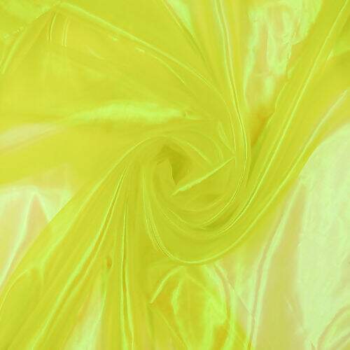 Tecido de Organza Holográfica Furtacor - 1 Metro Cor do Tecido de Organza Holográfico:122 - Amarelo