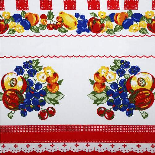 Tecido Oxford 50 X150 Cm Xadrez Frutas