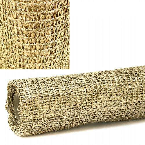 Tela Leve Metalizada 0,90 mt de Largura Cor Ouro - 1 Metro