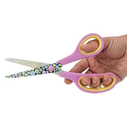 Kit Tesoura 03 Unidades 14/19/21,5 cm - Botão