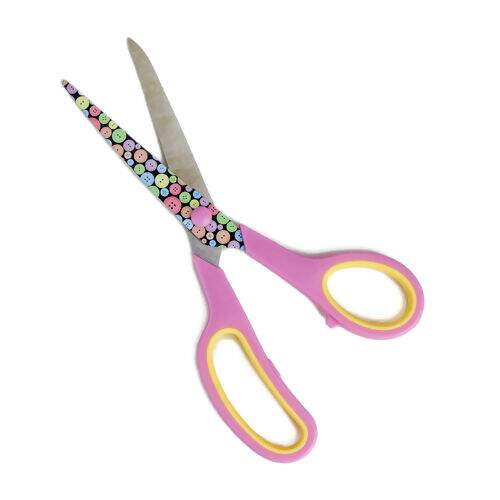 Kit Tesoura 03 Unidades 14/19/21,5 cm - Botão