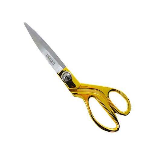 Tesoura de Alfaiate Círculo Dourada - 23,8 cm