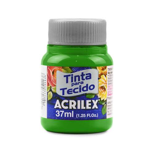 Tinta para Tecido Fosca Acrilex 37 ml Cor da Tinta Acrilex Tecido Fosca:572 - Verde Abacate