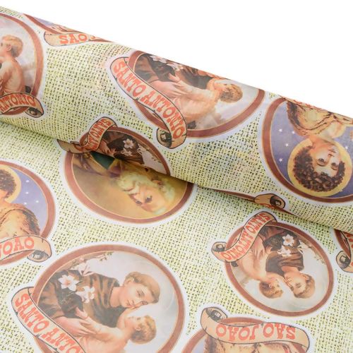 TNT Estampado Supper Largura 1,40m - 1 Metro Cor:044J Santos Juninos