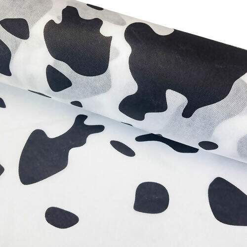 TNT Estampado Mewi Largura 1,40m - 1 Metro Cor:1190P Mancha (Vaca Malhada)