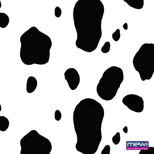 TNT Estampado Mewi Largura 1,40m - 1 Metro Cor:1190P Mancha (Vaca Malhada)