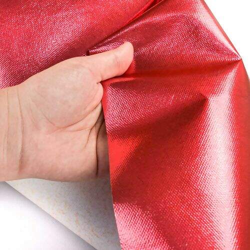 TNT 60g Laminado Metalizado - 1 Metro Cor:Vermelho Liso