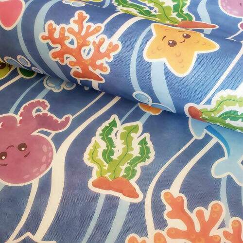 Tnt Estampado Fundo Do Mar 0 50 X 1 40 Mt
