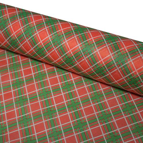 TNT Estampado Xadrez 10x1,40m Cor:1167 A - Xadrez Natalino