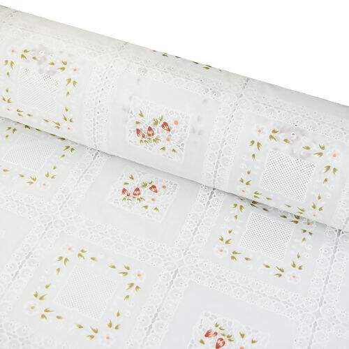 Toalha de Mesa Plástica Coleção Rendeiras 1,00x1,37m - Florença