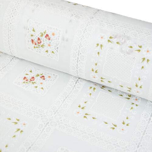 Toalha de Mesa Plástica Coleção Rendeiras 1,00x1,37m - Florença