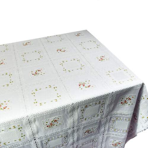 Toalha de Mesa Plástica Coleção Rendeiras 1,00x1,37m - Florença