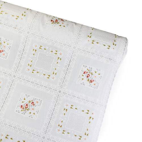 Toalha de Mesa Plástica Coleção Rendeiras 1,00x1,37m - Florença