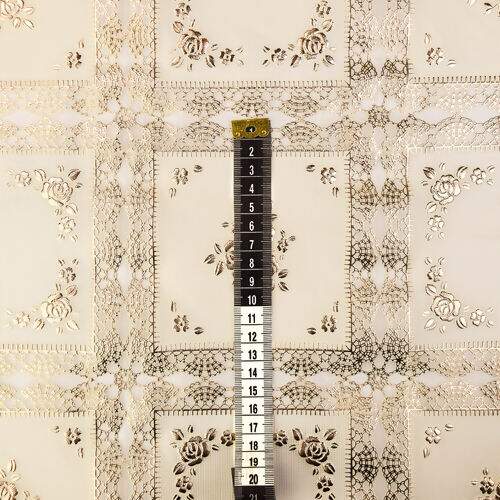 Toalha de Mesa Plástica Coleção Rendeiras 1,00x1,37m - Roma