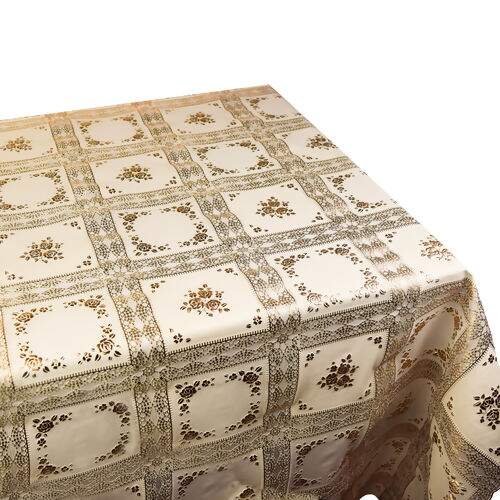 Toalha de Mesa Plástica Coleção Rendeiras 1,00x1,37m - Roma