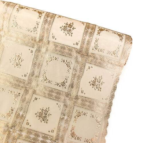 Toalha de Mesa Plástica Coleção Rendeiras 1,00x1,37m - Roma