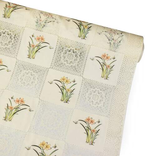 Toalha de Mesa Plástica Coleção Rendeiras 1,00x1,37m - Verona