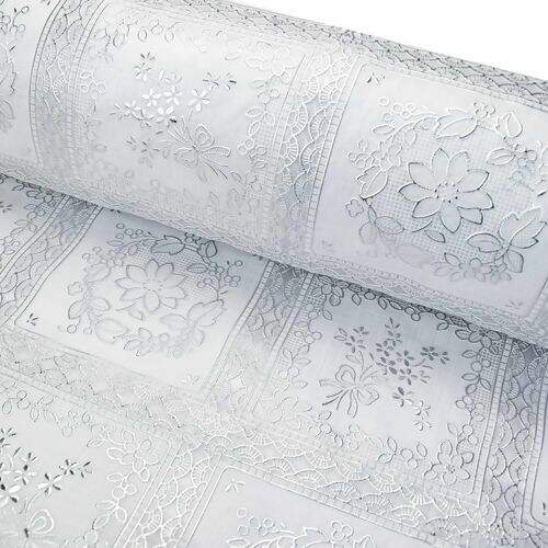 Toalha de Mesa Plástica Coleção Rendeiras 1,00x1,37m - Chessi