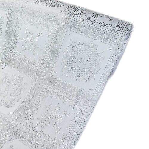 Toalha de Mesa Plástica Coleção Rendeiras 1,00x1,37m - Chessi