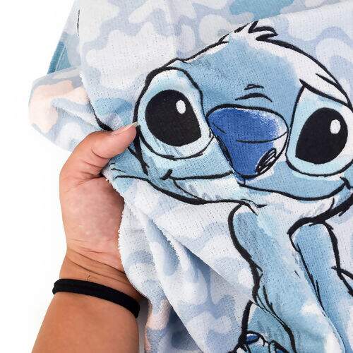 1 Kit Toalha para Lancheira Estampado Stitch com 2 Peças 45x65cm